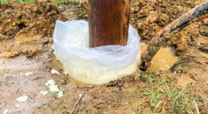Created to withstand high-moisture areas, like setting a pole after a hurricane.